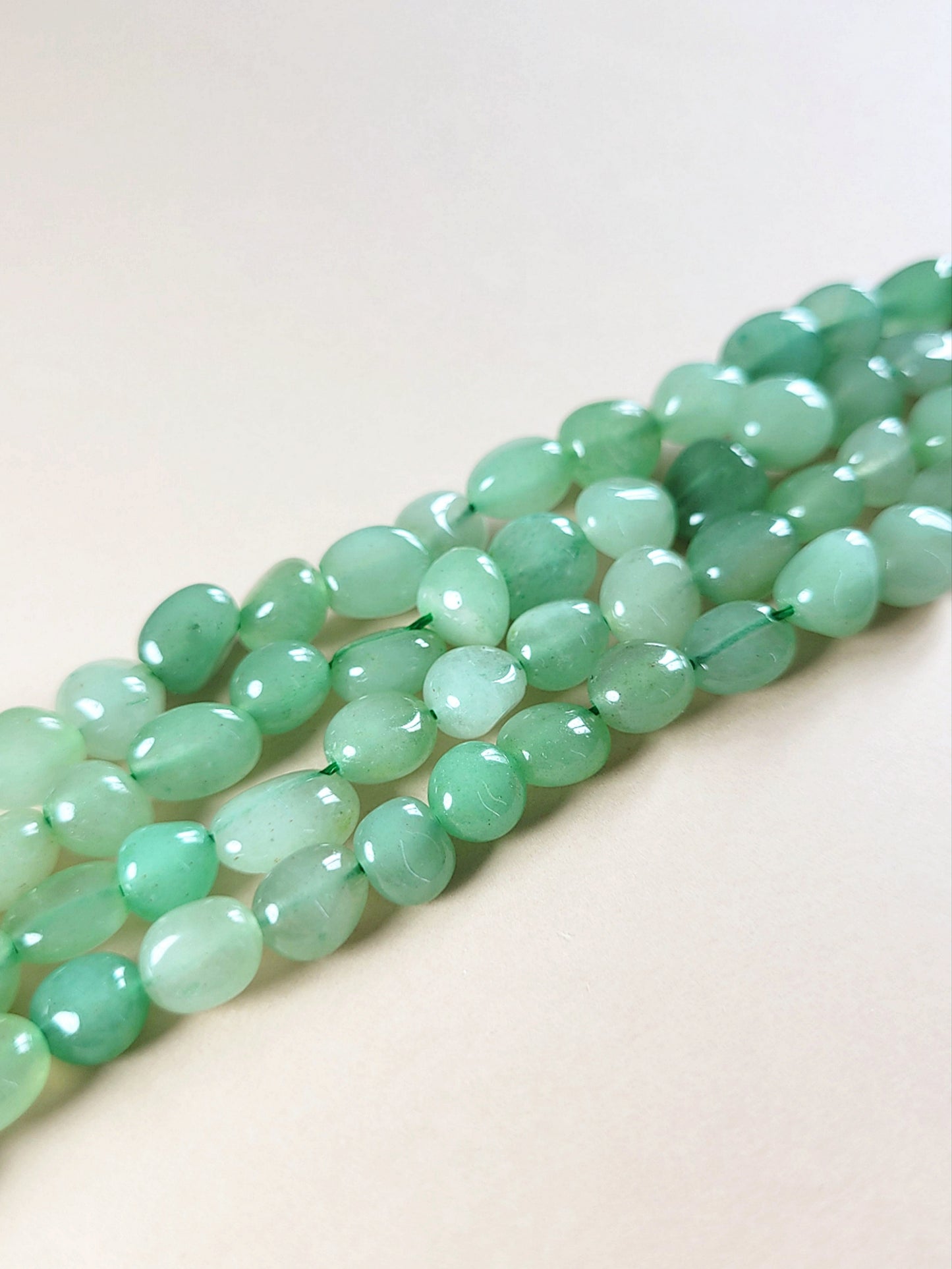 Vihreät aventuriini kivihelmet